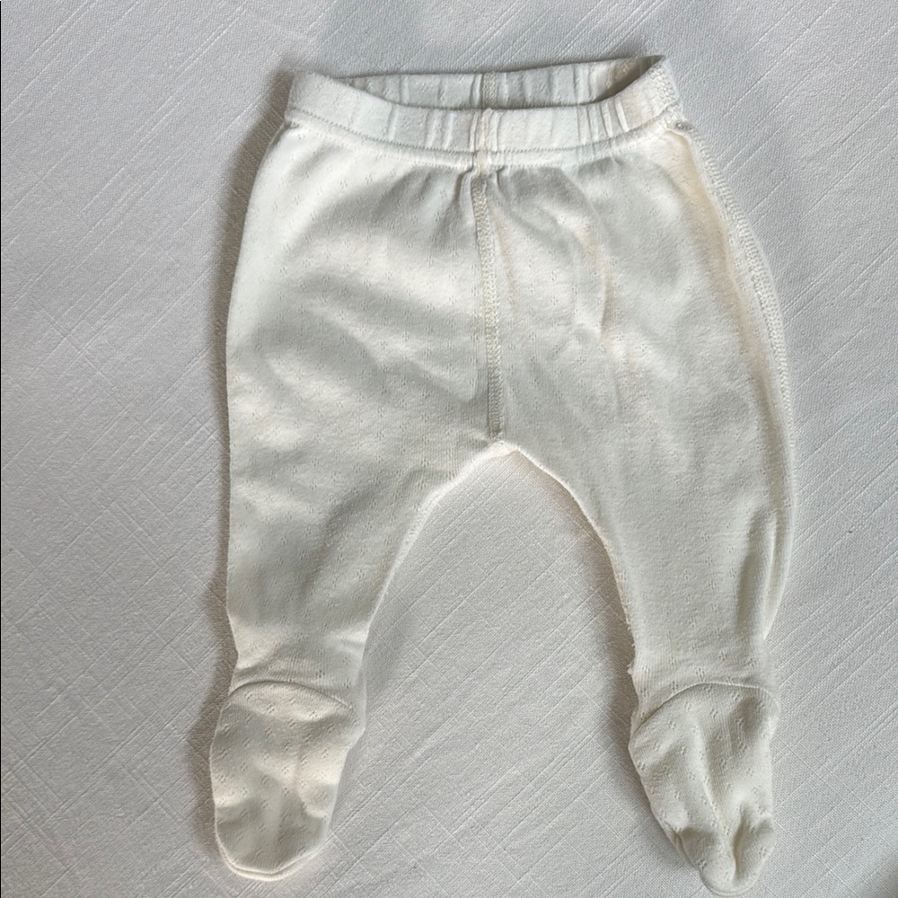 Organic cotton ivory pants